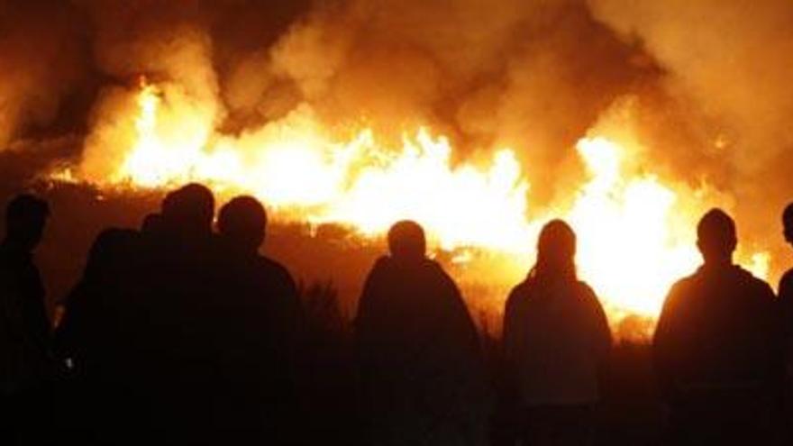El fuego arrasa 75 hectáreas en Carbajales de Alba