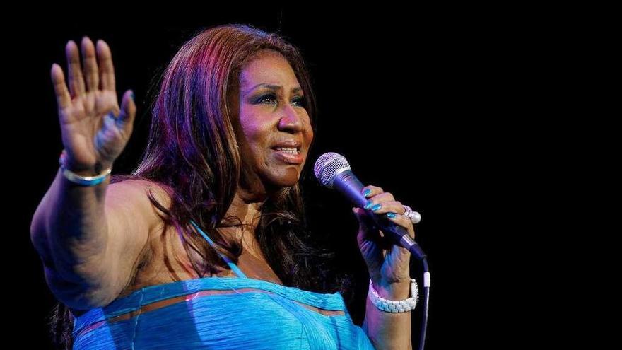 La cantante Aretha Franklin.