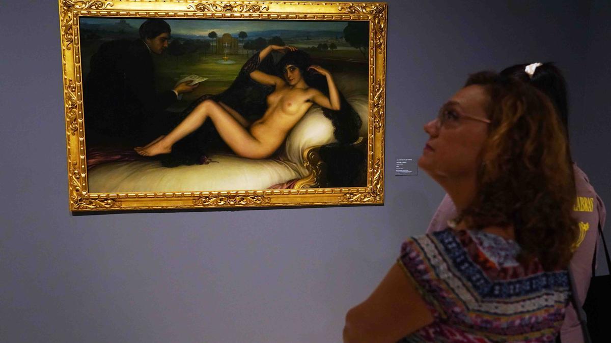 Una obra de Julio Romero de Torres, en la que retrata a Raquel Meller y su marido