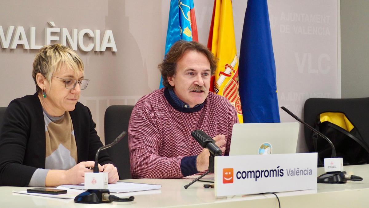 Papi Robles y Giuseppe Grezzi durante su comparecencia de prensa