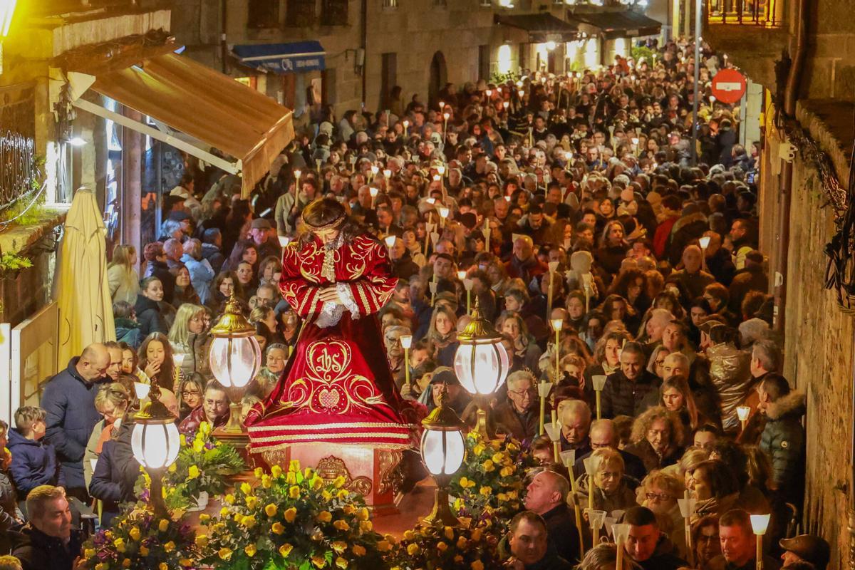 Un momento de la procesión. a