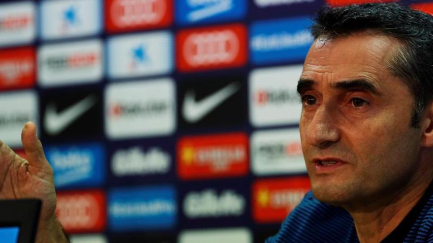 Ernesto Valverde, en roda de premsa