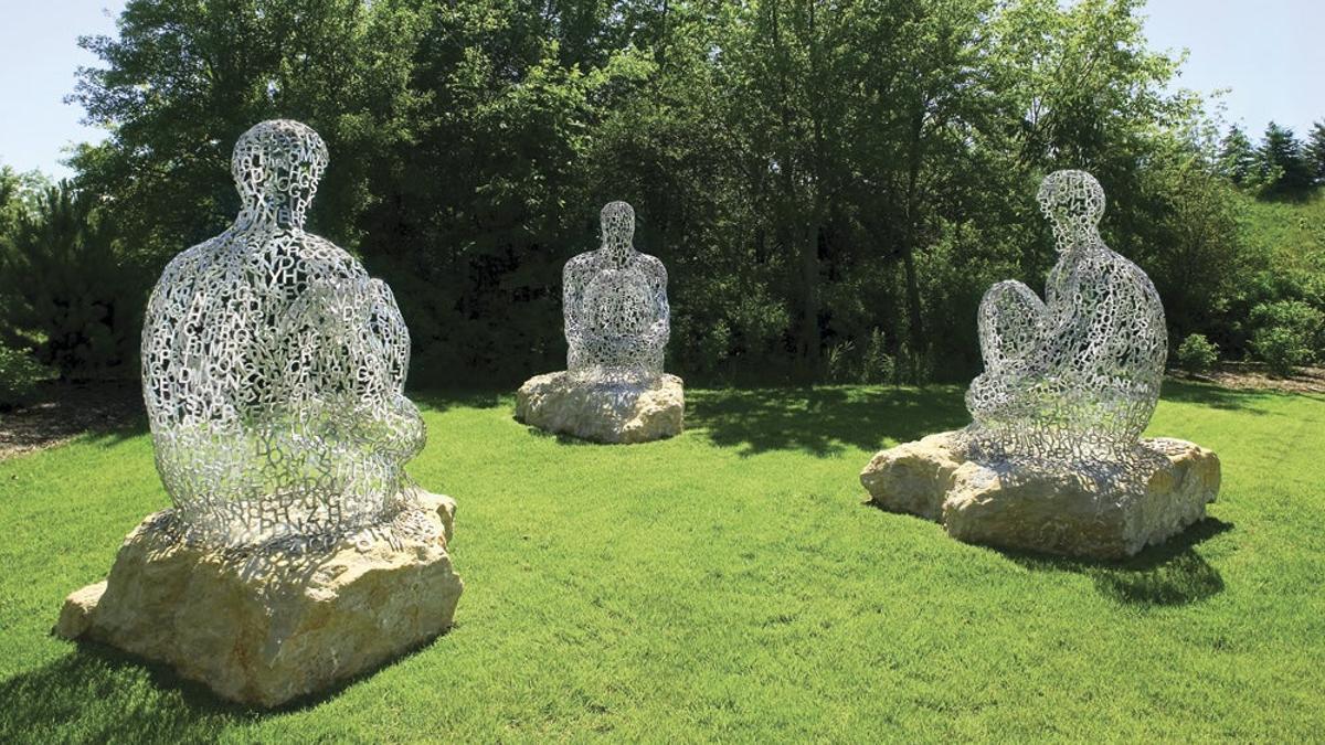 Escultura I You She or He de Jaume Plensa en parque de Michigan