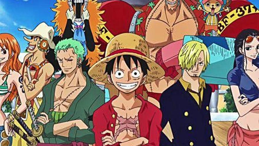 Cartell promocional de la sèrie d&#039;animació «One Piece».