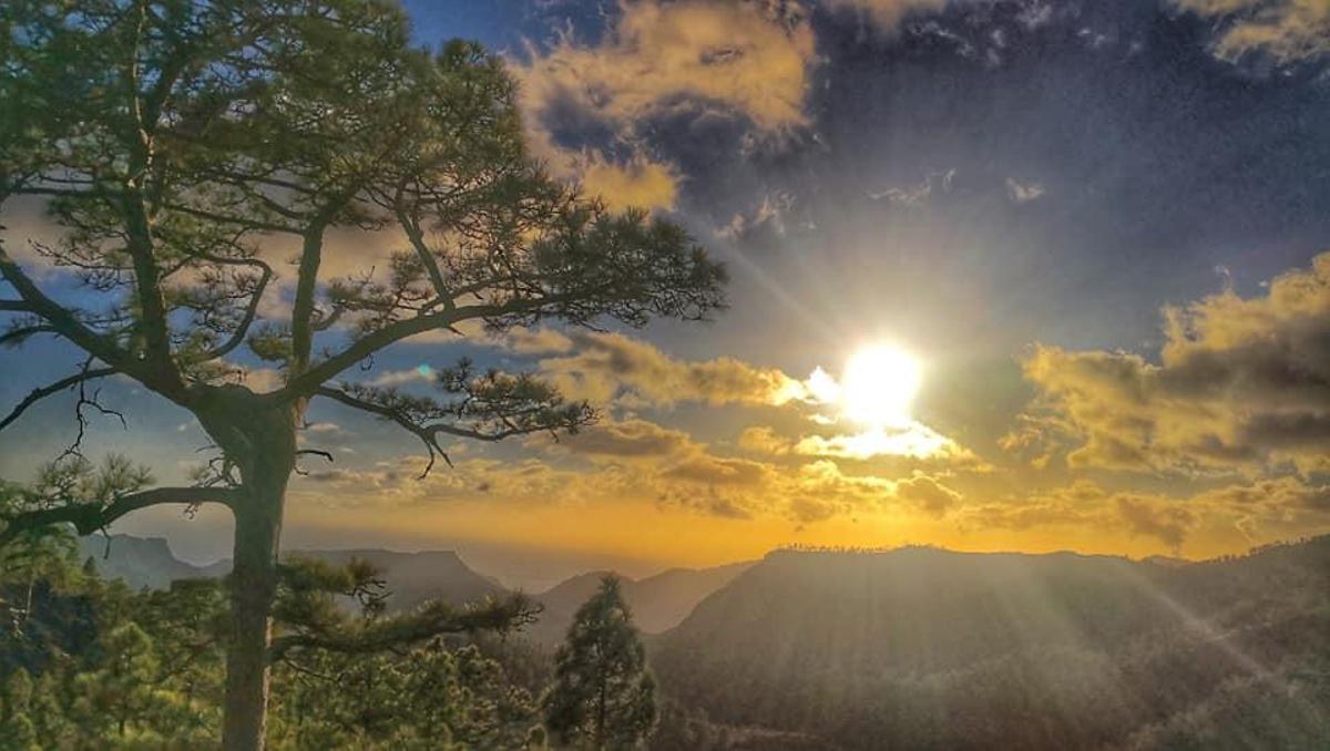 Atardecer en el Mirador Cruz de San Antonio, en la Presa de Los Mulatos