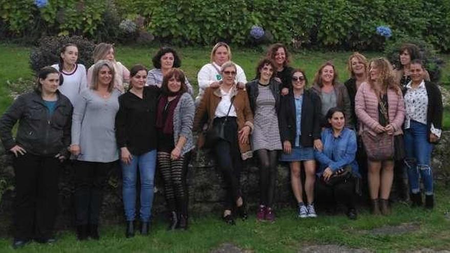 Parte de las integrantes de la Asociación de afectadas de Essure en Galicia.