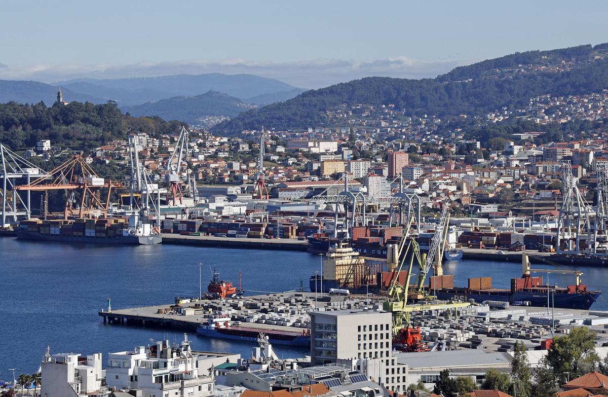 Vista del Puerto de Vigo.
