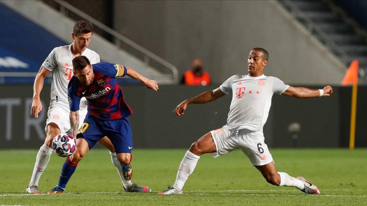 Thiago Alcántara, en el Barça - Bayern ante Messi y Lewandowski