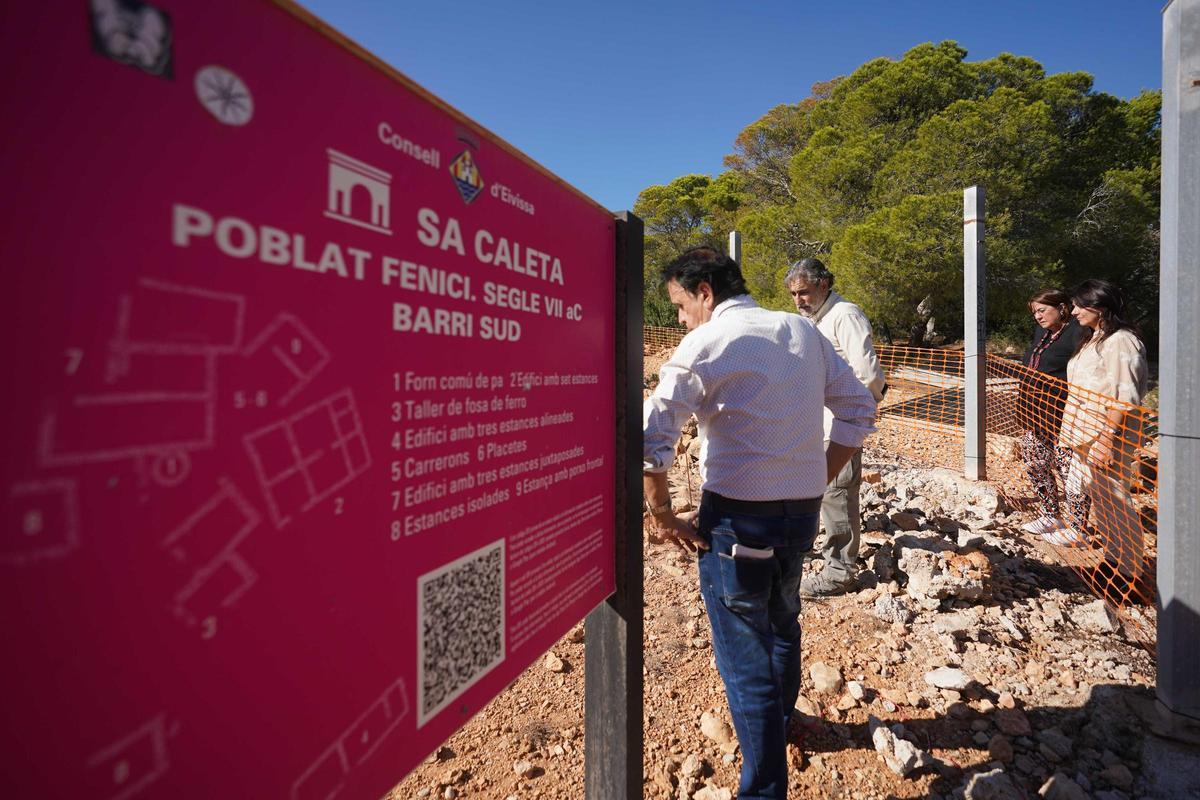 Las obras de museización de sa Caleta, en imágenes Las obras de museización de sa Caleta, en imágenes