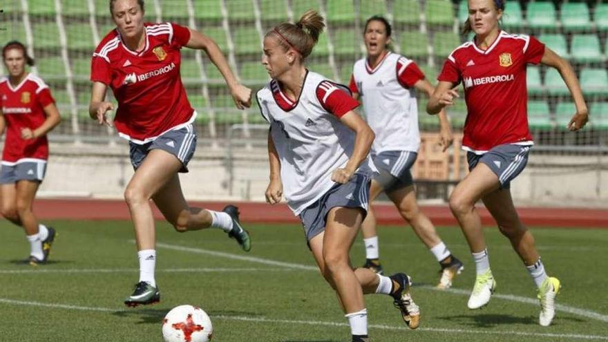 Entrenamiento de preparación para la Eurocopa de la selección española.