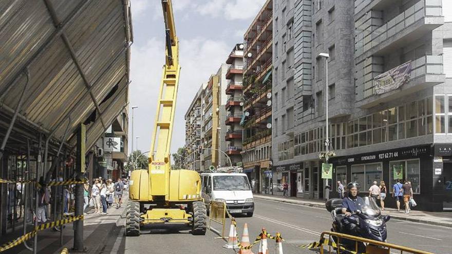 Gil Cordero, cortada al tráfico por obras