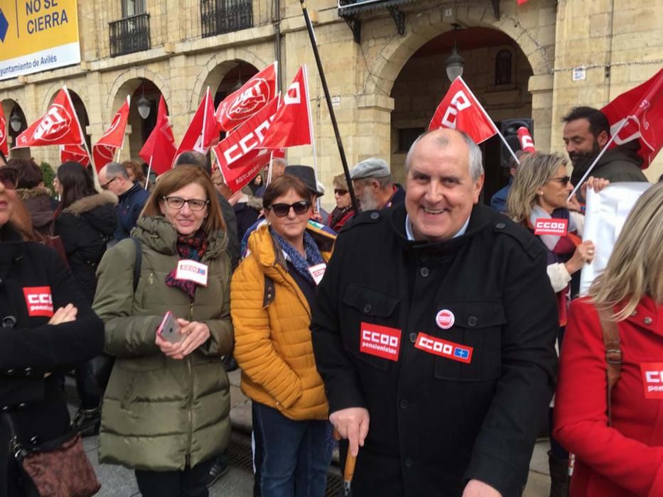 Manifestación de pensionistas en Asturias