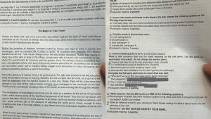 Examen de inglés de la PAU en Madrid