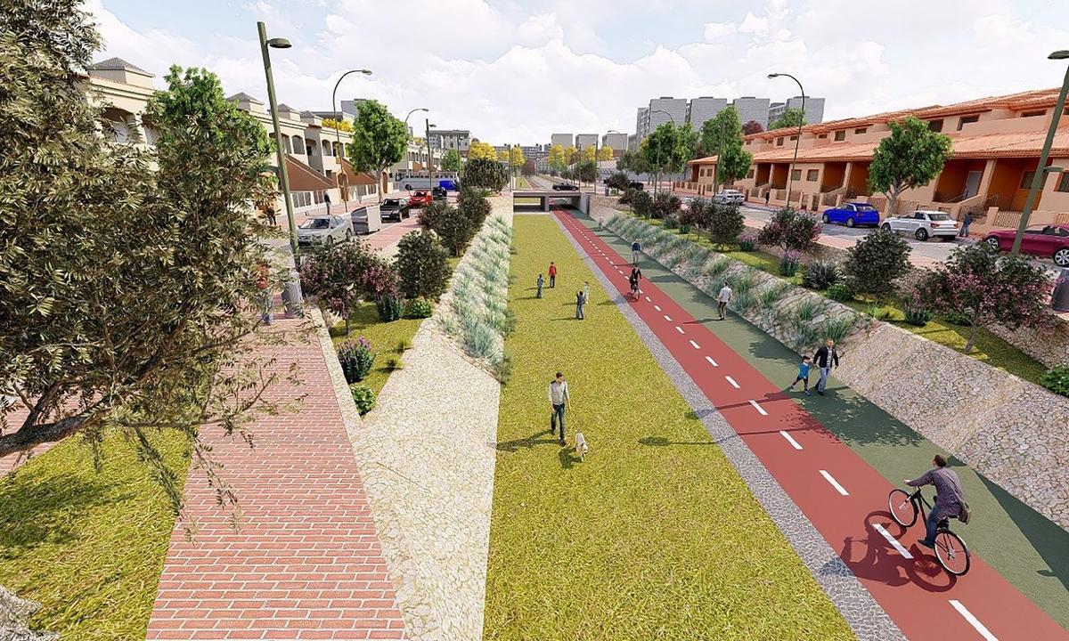 Recreación del proyecto sobre la avenida Muñoz Zambudio.