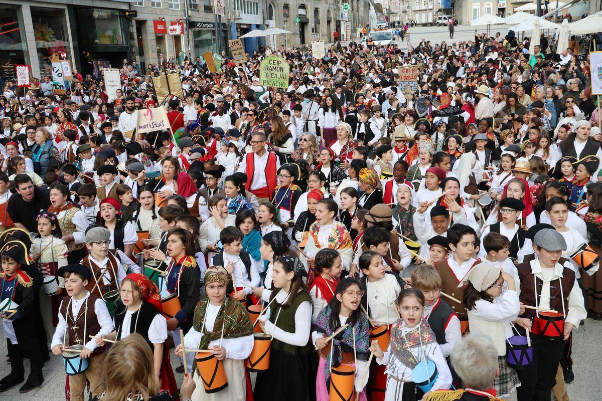 Los más pequeños protagonizan su 'Reconquistiña' Los más pequeños protagonizan su 'Reconquistiña'