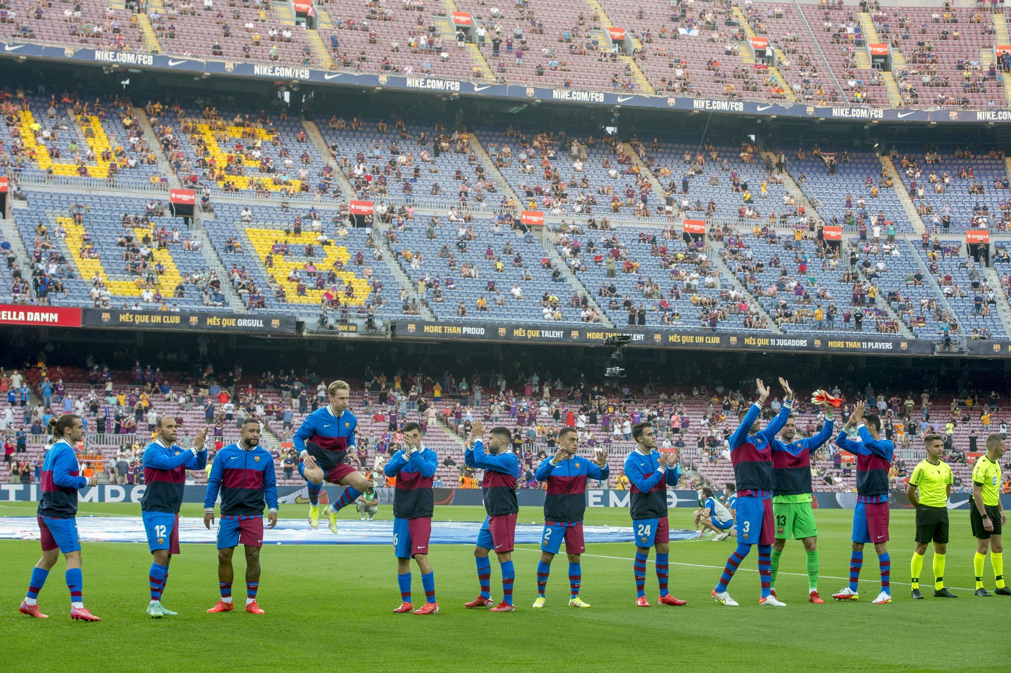 Equipo titular del FC Barcelona para el partido de liga de la primera jornada contra la Real Sociedad con el regreso del público al Camp Nou