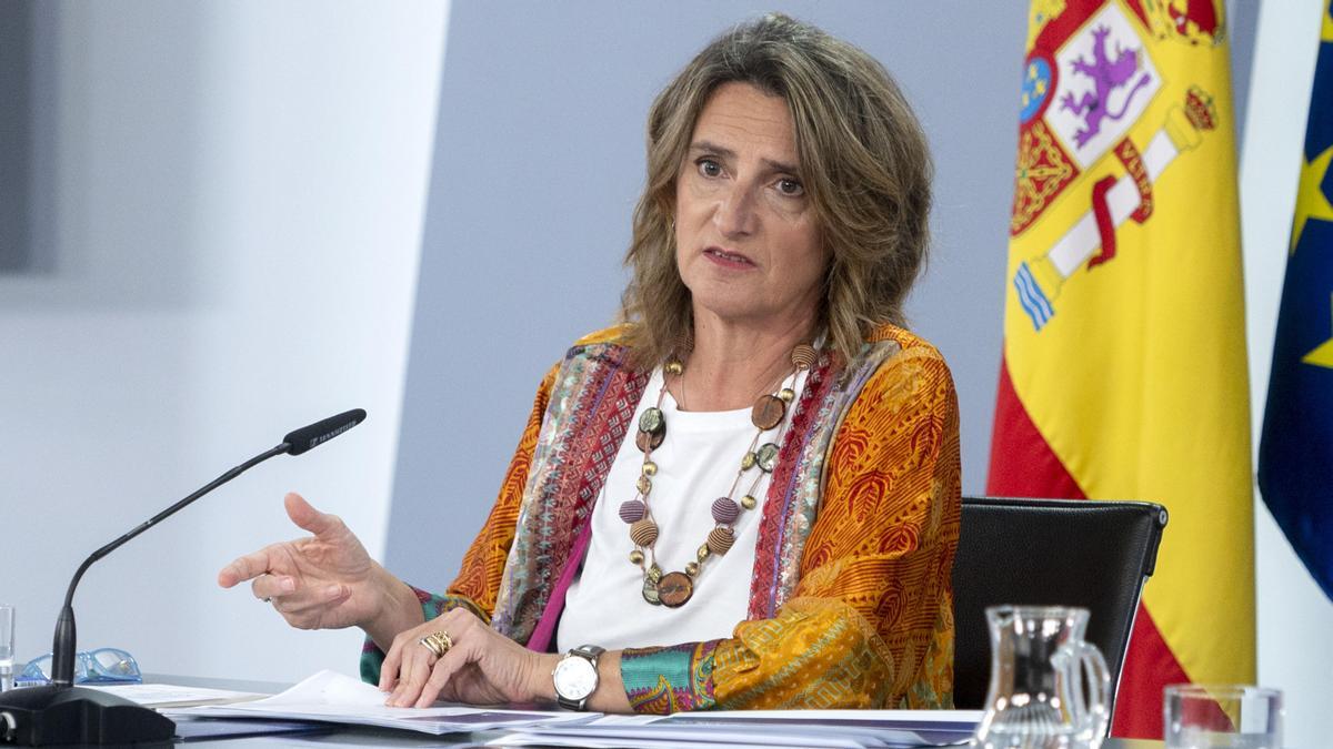 La vicepresidenta tercera y ministra para la Transición Ecológica, Teresa Ribera.