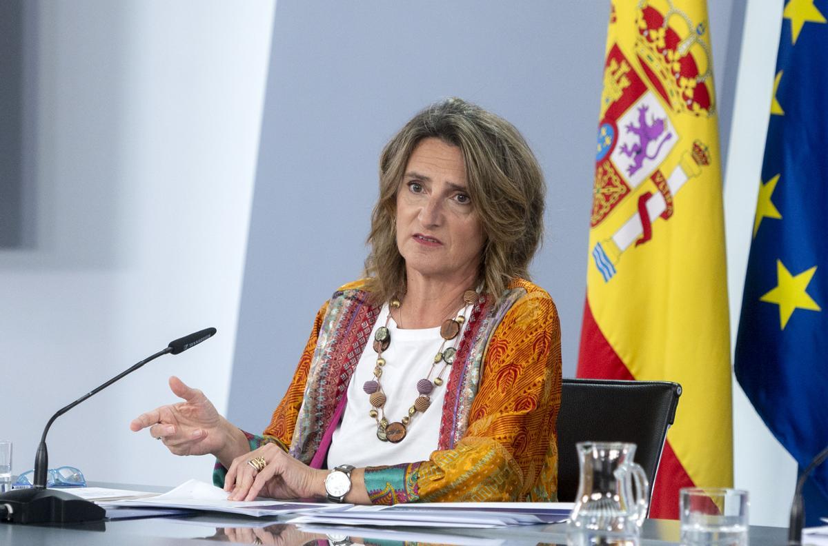 La vicepresidenta tercera y ministra para la Transición Ecológica, Teresa Ribera.