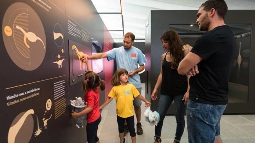 Visitants al Centre d&#039;Interpretació de Fumanya, l&#039;estiu passat