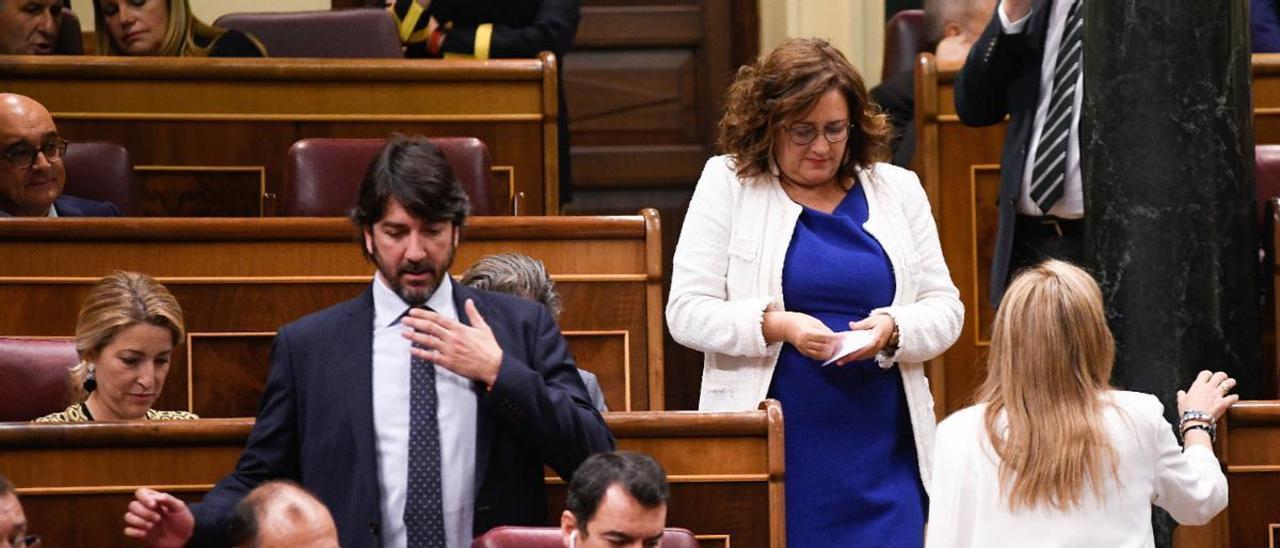 Guadalupe González Taño vota la formación de la Mesa del Congreso tras las elecciones de abril de 2019