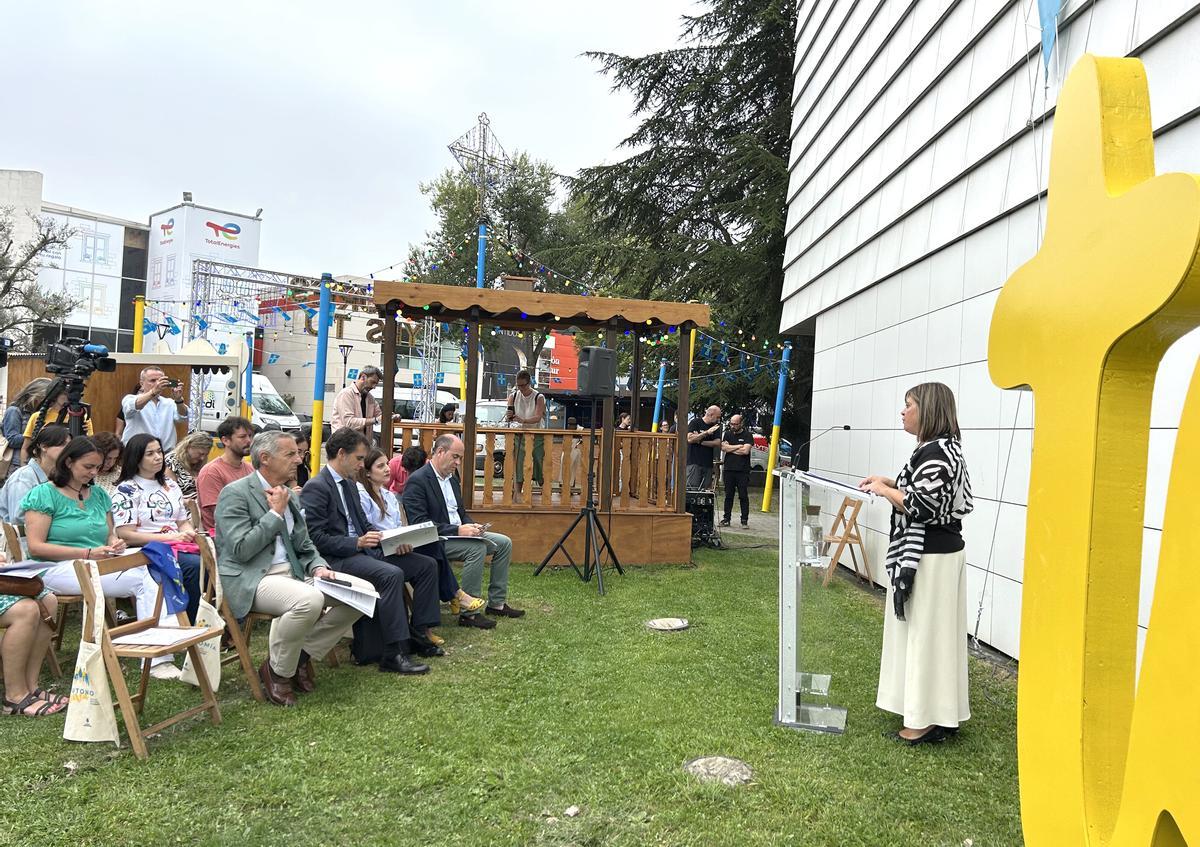 Momentos de la presentación del stand "Asturies yes tu".