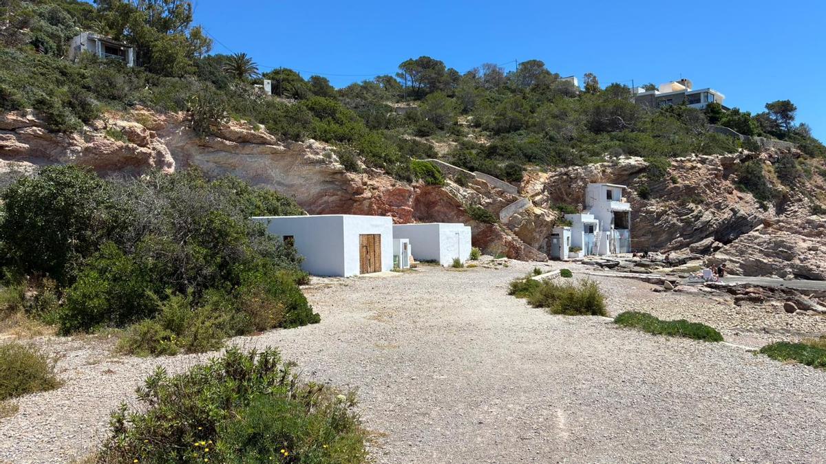 Localización de la caseta junto al mar.
