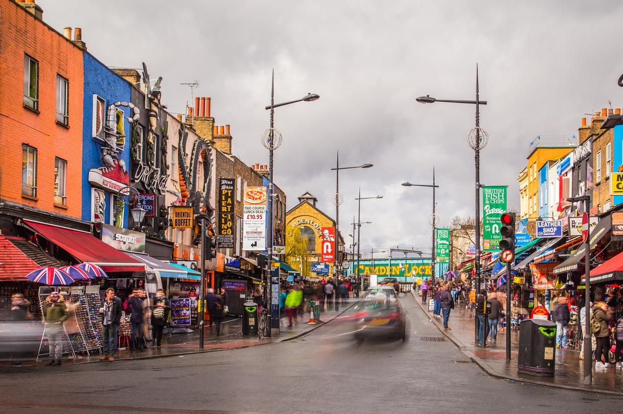 El barrio de Camden Town en Londres.