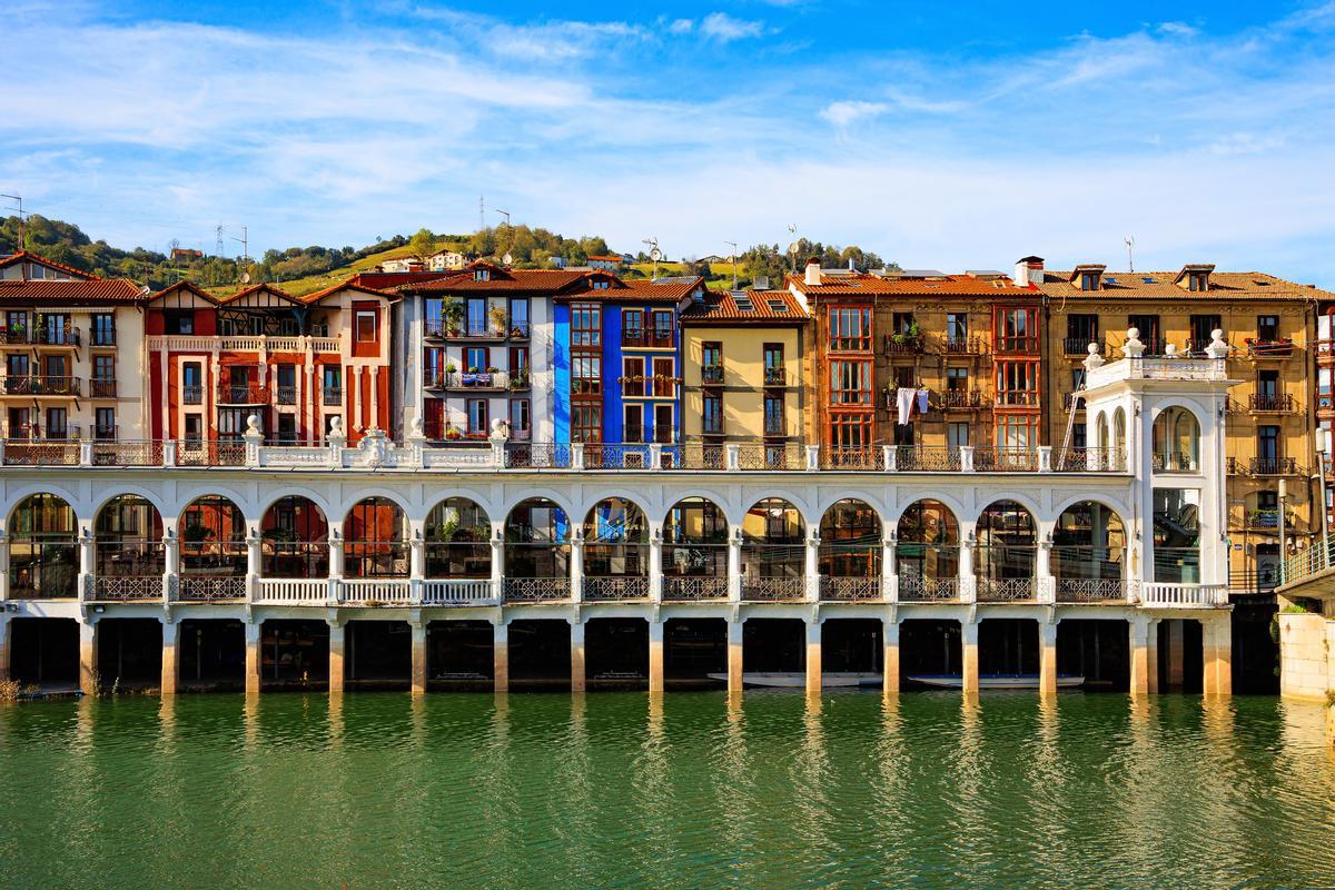 Paseo frente al río Oria, Tolosa.