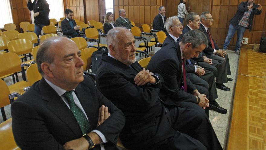 Los acusados en el juicio del Segura.