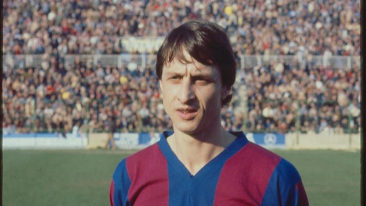 Johan Cruyff, en 1981, durante su etapa en el Levante.