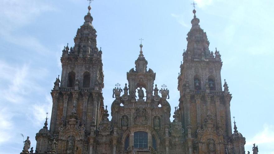 Peregrinos en el Obradoiro.