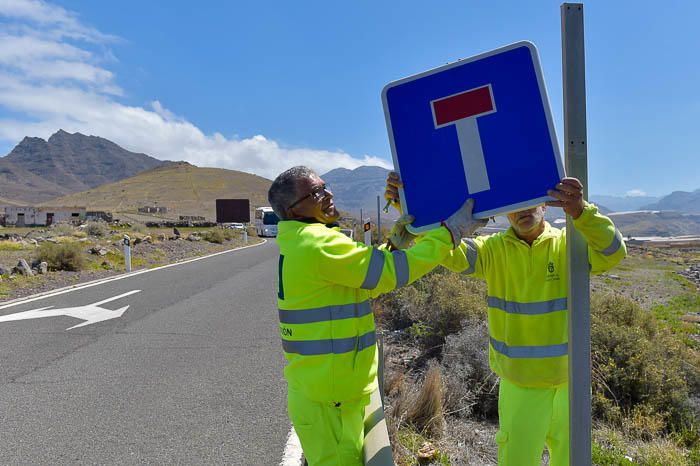 Apertura del primer tramo de la carretera de La ...