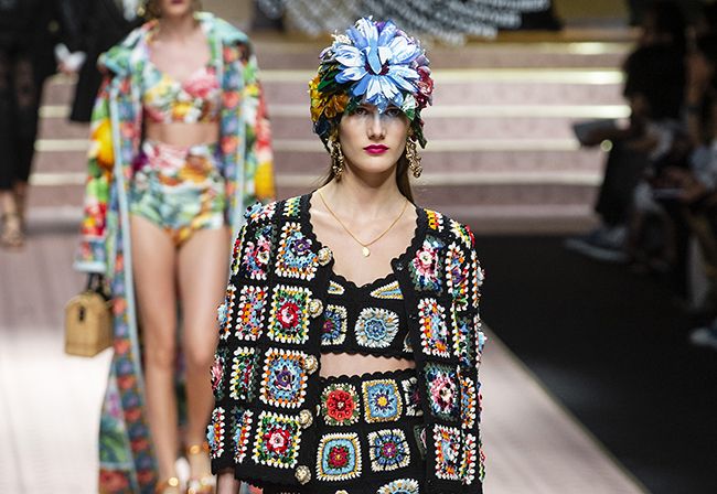 Propuesta de croché de Dolce &amp; Gabbana para la primavera-verano 2019