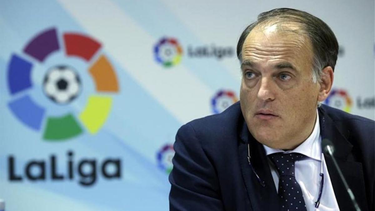 Javier Tebas se mostró otra vez crítico con Ángel Villar