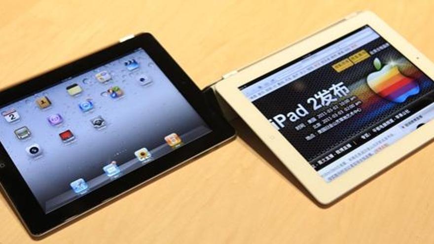 Los nuevos modelos de iPad 2 de Apple.