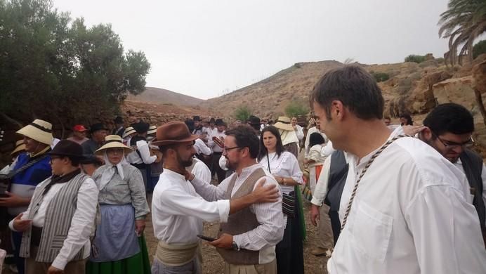 Asier Antona en las fiestas en honor a la Virgen de La Peña, en Fuerteventura