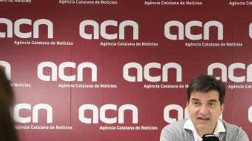 El portaveu d&#039;ERC, Sergi Sabrià, ahir a Barcelona