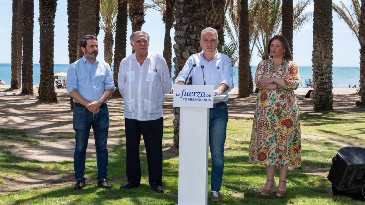 Elías Bendodo, junto a Margarita del Cid en Torremolinos.