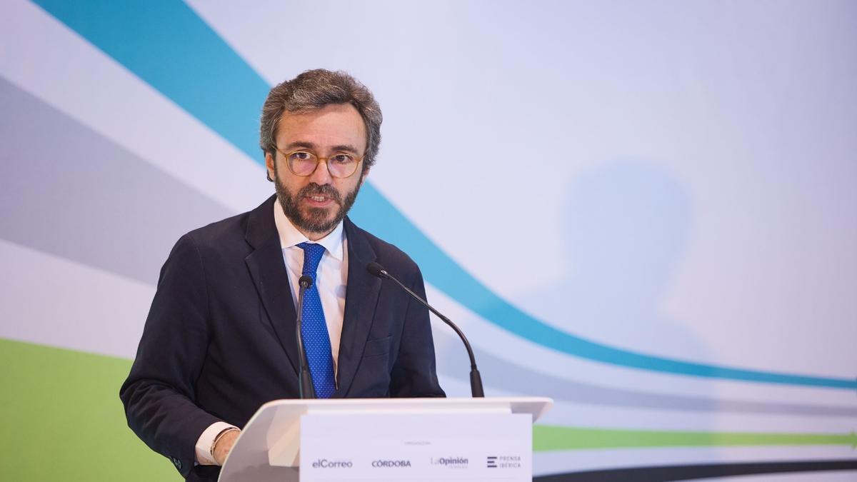 Aitor Moll, consejero delegado de Prensa Ibérica, durante la inauguración de las jornadas