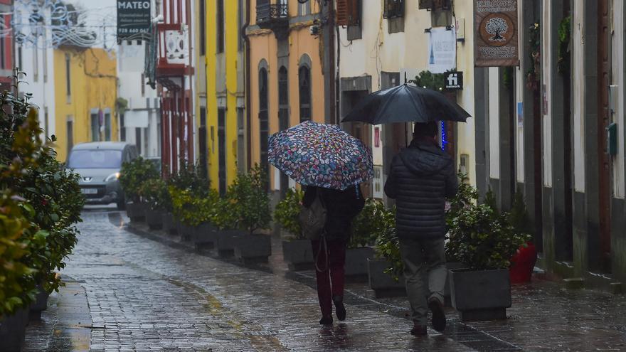 Las lluvias de los primeros días del año suman hasta 40 litros en el norte de Gran Canaria