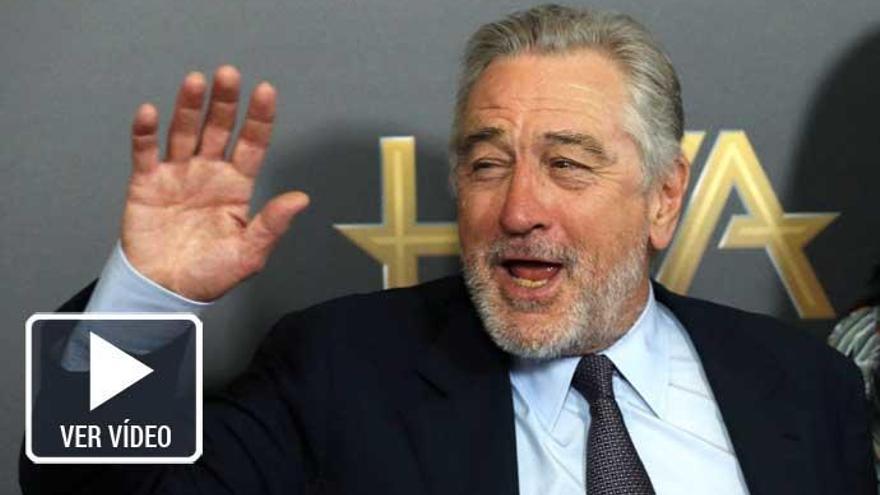 Robert de Niro mostró en público su desagrado por Trump.