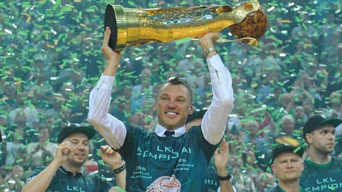 Jasikevicius repitió título de la liga lituana con el Zalgiris