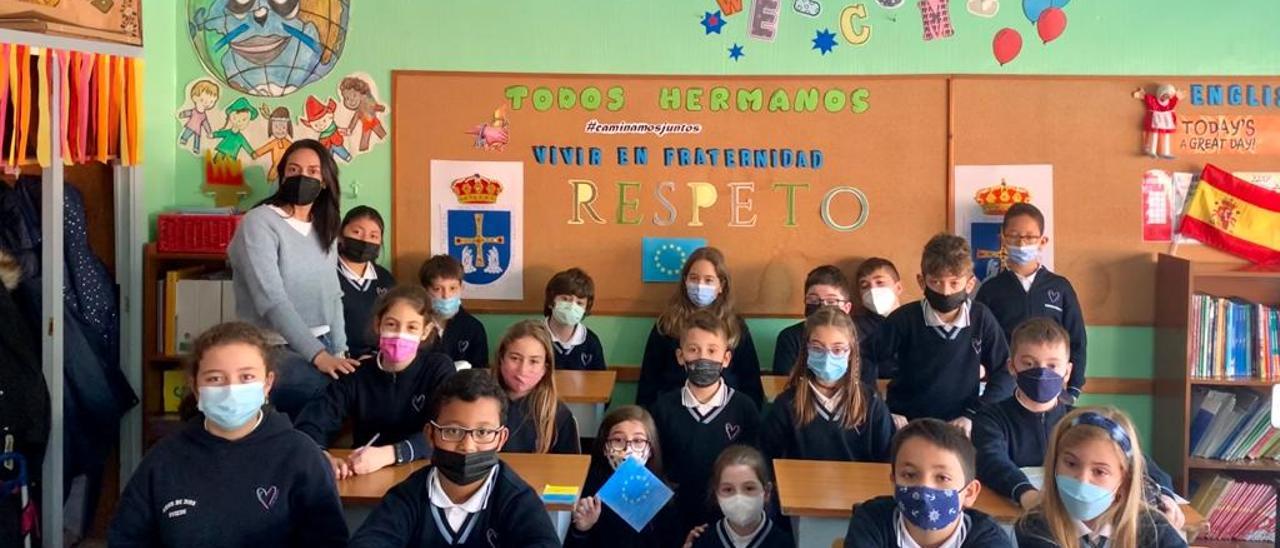 Los alumnos de 4ºA del colegio Amor de Dios