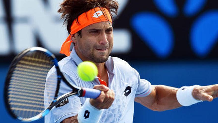 David Ferrer en el Open de Australia.