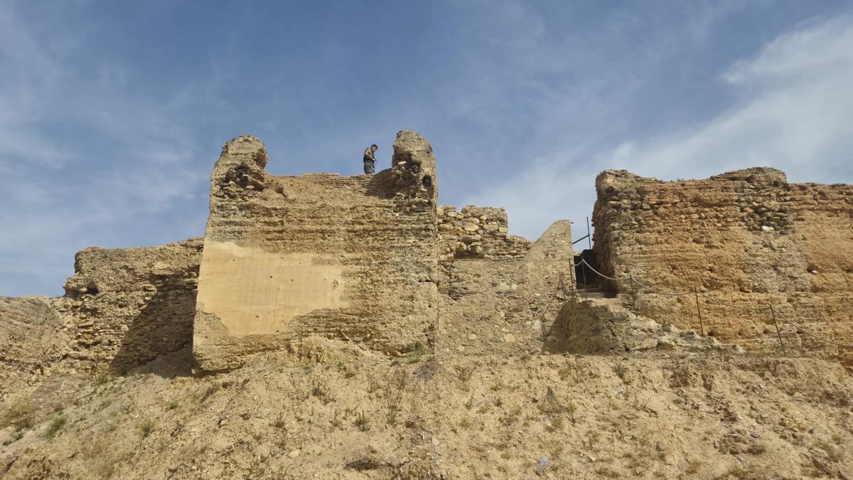 Trabajos de mantenimiento en el Sitio Histórico de Monteagudo-Cabezo.