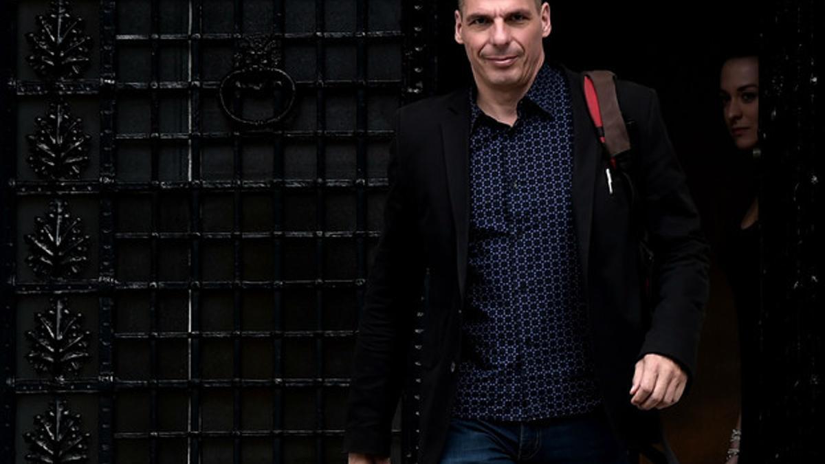 El ministro de Finanzas, Yanis Varoufakis, este domingo, en Atenas.