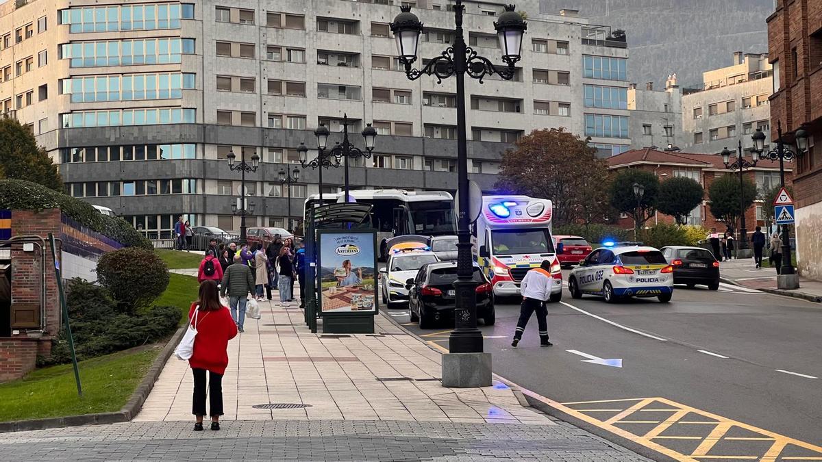 La UVI Móvil llega al lugar del accidente.