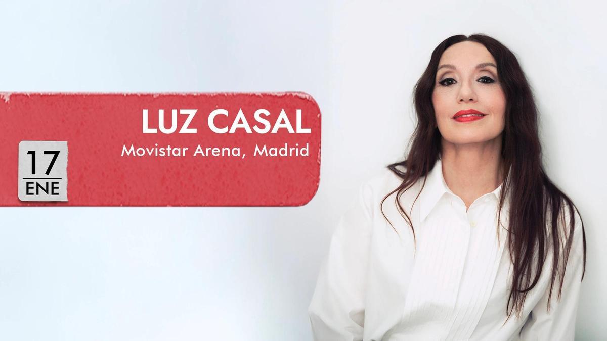 Cartel promocional del concierto de Luz Casal en Madrid