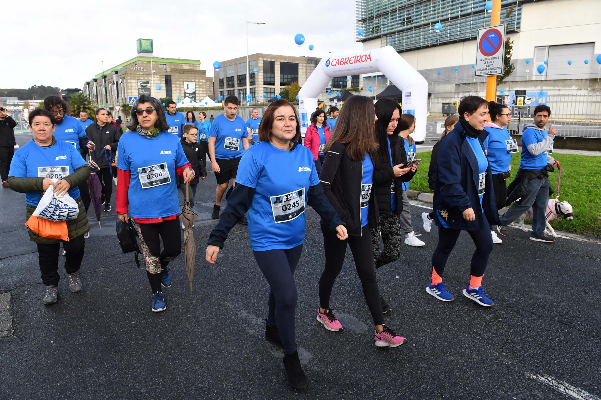 La carrera 5KM Solidarios en Agrela y con la salida en la fábrica de Estrella