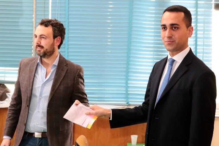 Luigi di Maio, candidato del Movimiento 5 Estrellas.